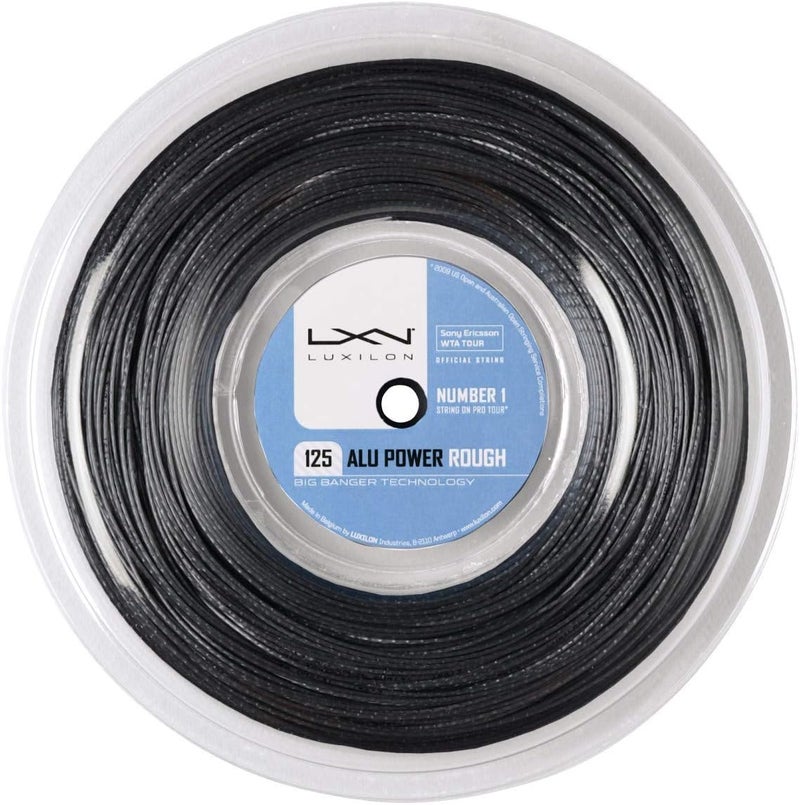 Luxilon Big Banger Alu Power Rough 16L Tennis String Reel - 726 Feet, 1.25mm Gauge